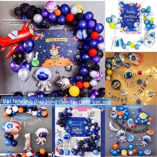 🚀Phi Hành Gia Set bong Kèm Backrdop trang trí sinh nhật PHI HÀNH GIA bay vào vũ trụ dễ thương cho bé Trai🚀