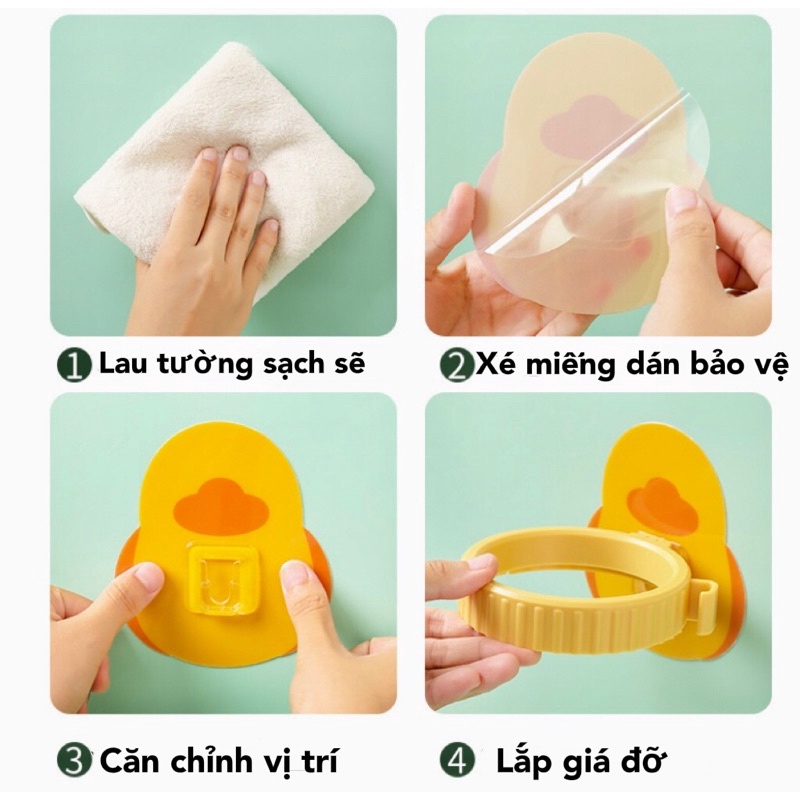 Kệ treo máy sấy tóc gắn tường tiện lợi và dễ thương