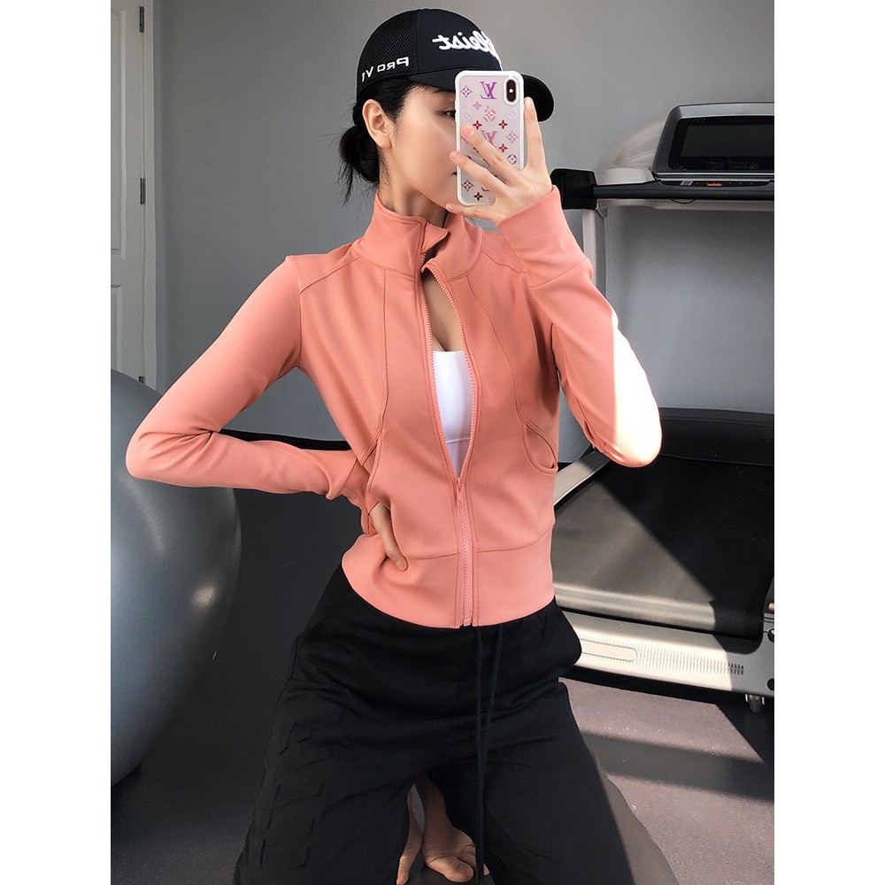 ĐỒ TẬP GYM, YOGA - Áo khoác thể thao nữ dài tay, Chất nỉ dày dặn co giãn