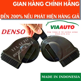 [HỎA TỐC HCM] 1 Cặp (2 cái)  Kèn Sò Chống Nước TẶNG KÈM 2 JACK + 2 PÁT, Denso chính hãng MADE IN INDONESIA (LOẠI 2 JACK)