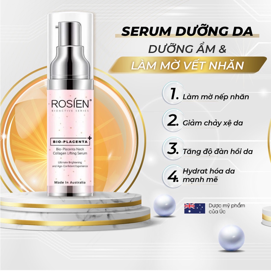 Serum Dưỡng Da cổ ROSIEN Bio - Bio - Placenta Neck Collagen Lifting Serum 30ml