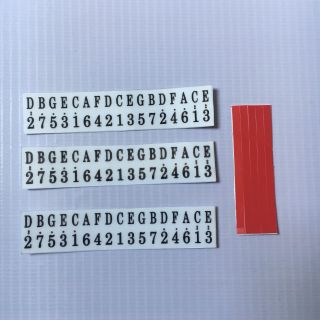 Combo 3 miếng dán nốt kalimba 17 phím