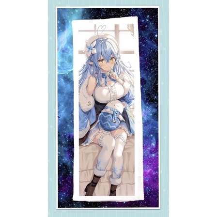 Gối ôm ngủ Yukihana Lamy-Hololive đai 40cm x1m/ dakimakua Vtuber Yukihana Lamy