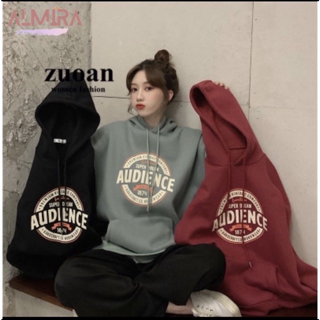 Áo hoodie nữ, Áo hôdie nữ hoodie AUDICEN form thụng tay bồng