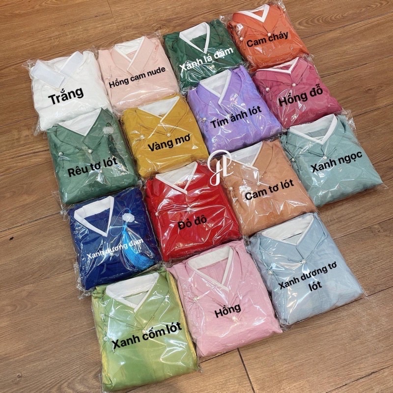 Áo tấc nữ cổ phục Việt Nam, set áo ngũ thân nữ vải lụa ngọc trai cao cấp mặc đi hội sự kiện truyền thống