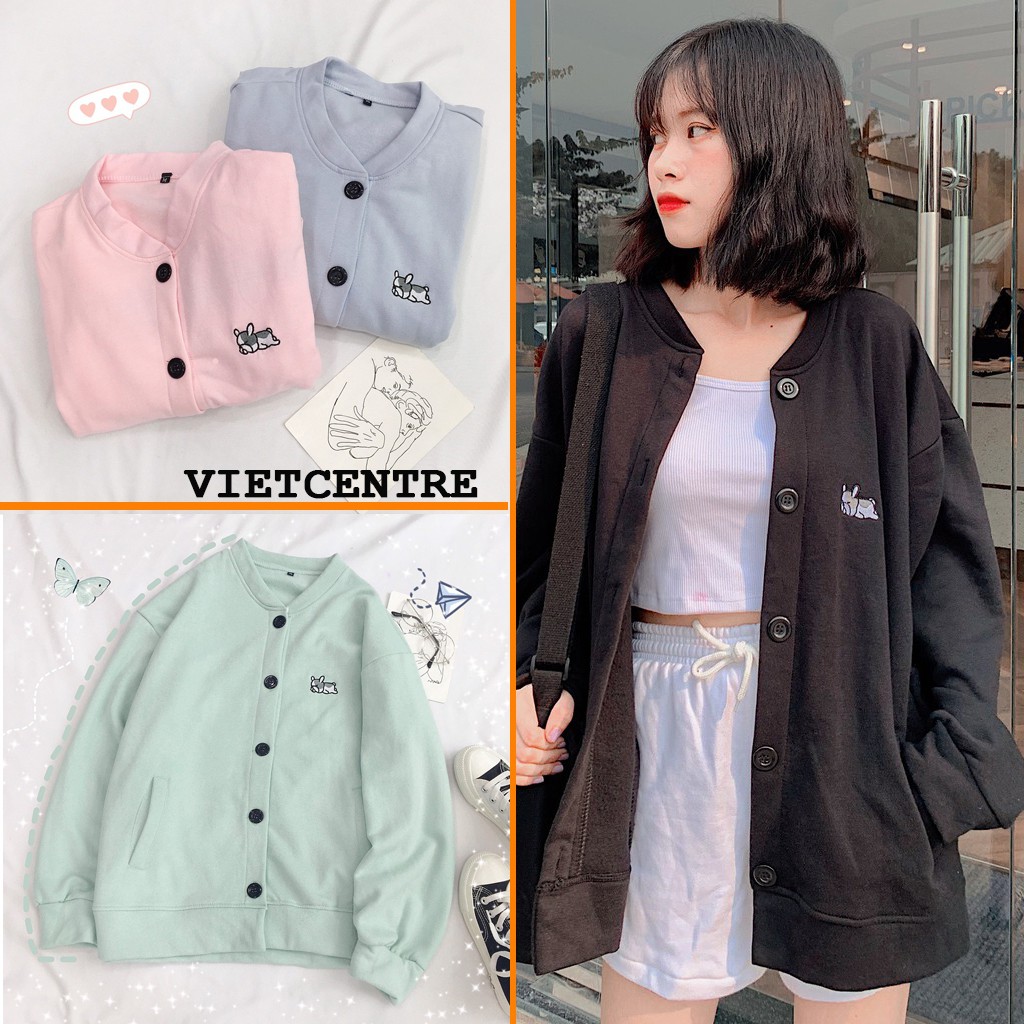 Áo Cardigan PUPY Ulzzang Nỉ Bông Hot - VIETCENTRE