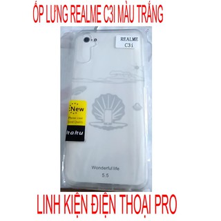 Ốp lưng realme c3i silicon trong dẻo không ố màu