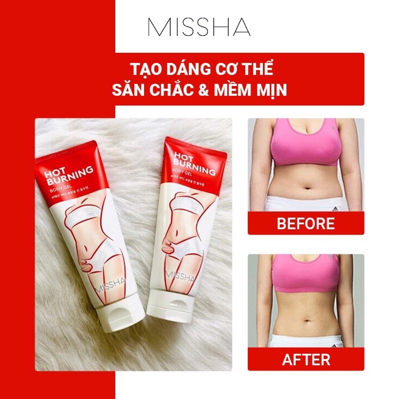 Kem tan mỡ Missha Hot Burning body Gel 200ml