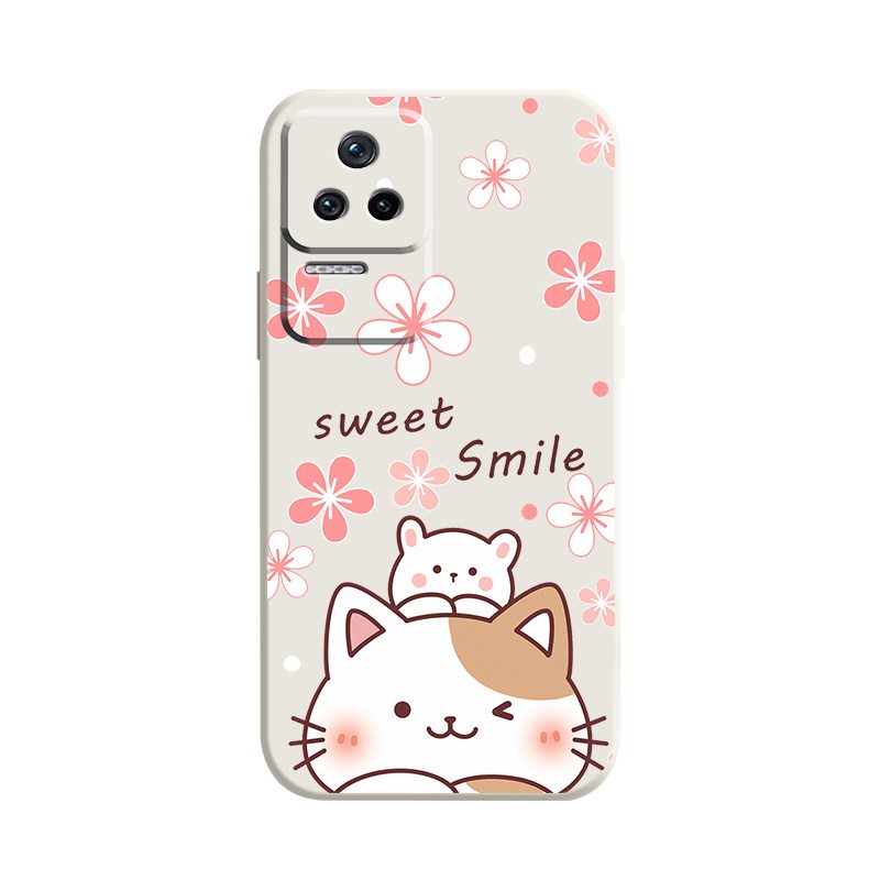 Phone case Simplicity Phone Case For Xiaomi Redmi K40S cute cat soft shell Camera all inclusive Skin feel silicone