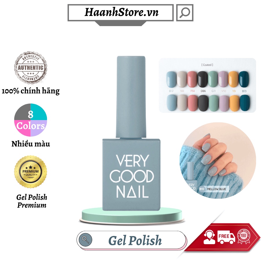 Sơn móng tay Gel cao cấp Hàn quốc Very good nail chính hãng đậm đặc bền bóng 10ml [ 1sản phẩm]
