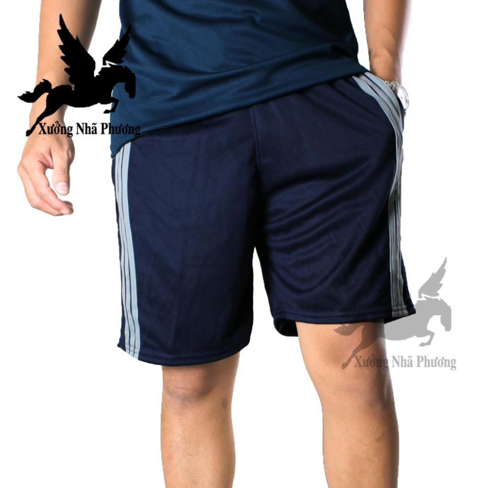 Combo 3 quần đùi nam mặc nhà vải thun mát loại quần đùi 3 sọc dành cho người dưới 70kg | BigBuy360 - bigbuy360.vn