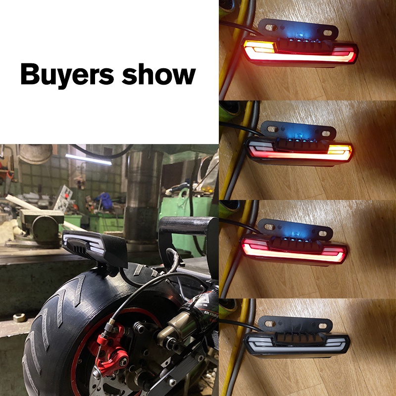 Đèn Xi Nhan Cảnh Báo Chống Nước Gắn Đuôi Xe Máy Scooter