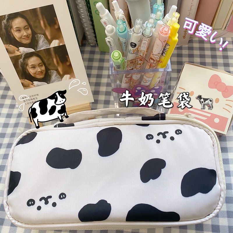 Bóp Viết Cỡ Lớn In Hình Thỏ Bò Sữa Dễ Thương Cho Học Sinh