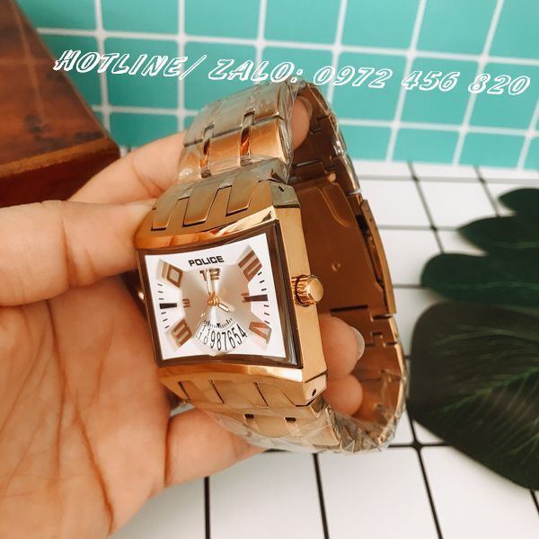Đồng Hồ Nam POLICE Mặt Vuông 40mm Cá Tính