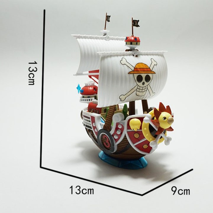 Mô Hình Tàu Thousand Sunny Của Băng Mũ Rơm One Piece Chất Liệu Nhựa PVC Cao Cấp Bền Đẹp Kích Thước 13x13x9cm