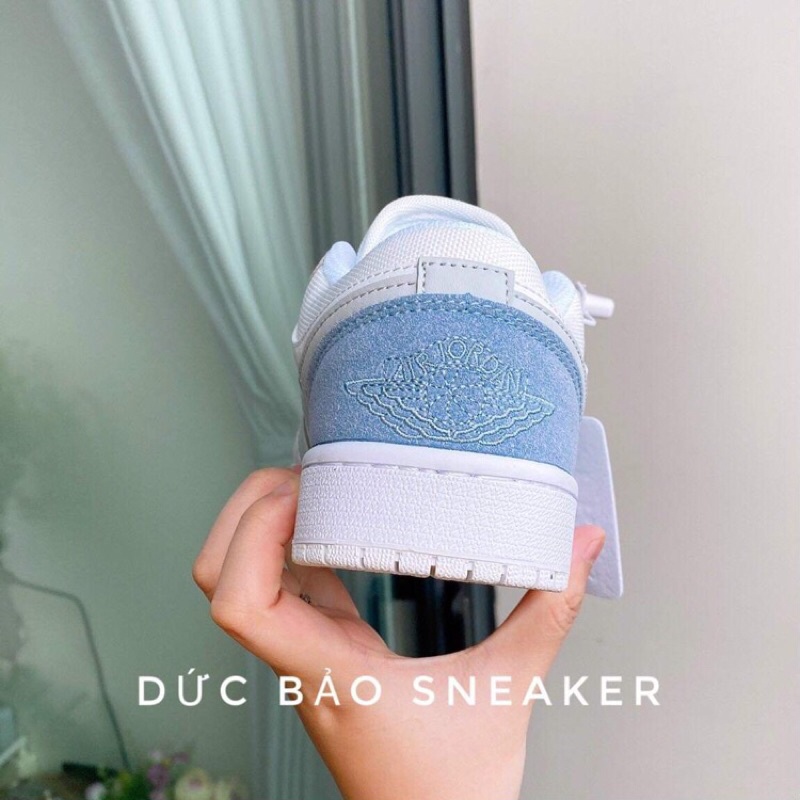 Giày Jordan paris 11  ❤️tặng kèm dây❤️  giày thể thao nam nữ sneaker jd1 cổ thấp xám xanh Full box