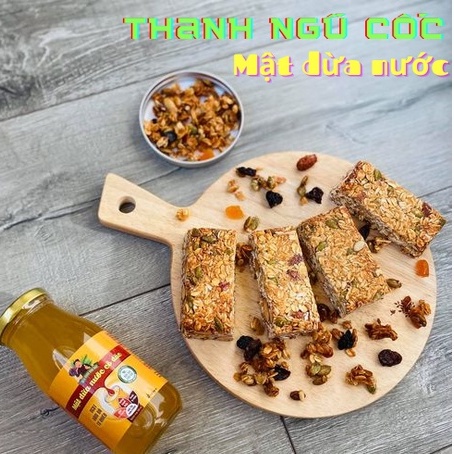 Mật dừa nước Ông Sáu cô đặc hữu cơ organic đặc sản Cần Giờ làm đường ăn kiêng, granola bar giảm cân OGANICO 20