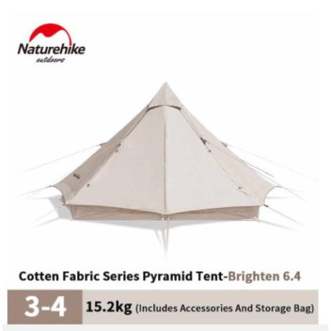 LỀU CẮM TRẠI GLAMPING DÀNH CHO 3-4 NGƯỜI CẮM TRẠI NATUREHIKE NH20ZP004
