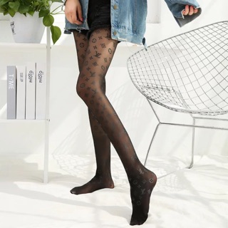 Quần tất cao su hoạ tiết LV Ba