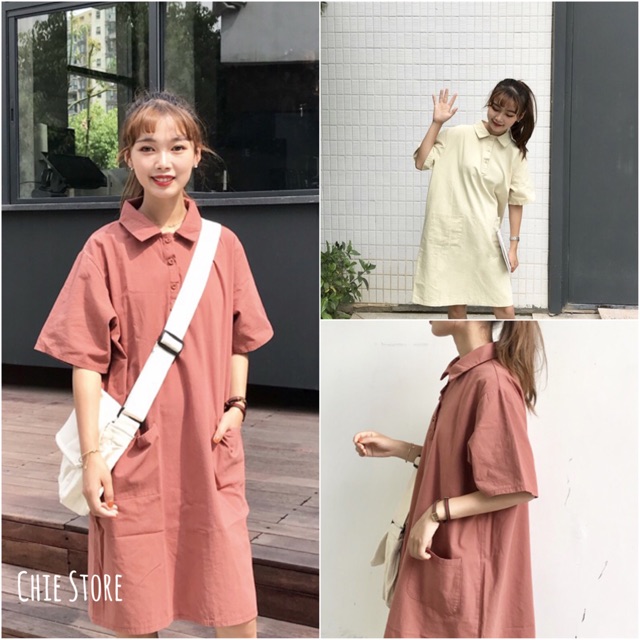 Váy suông cổ POLO V0001