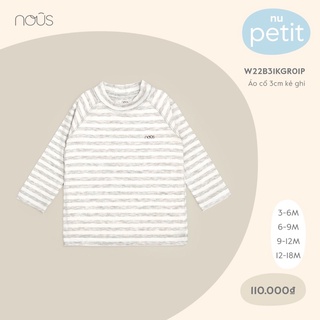 [Nous] áo cổ 3-5 phân Nous petit mỏng mềm