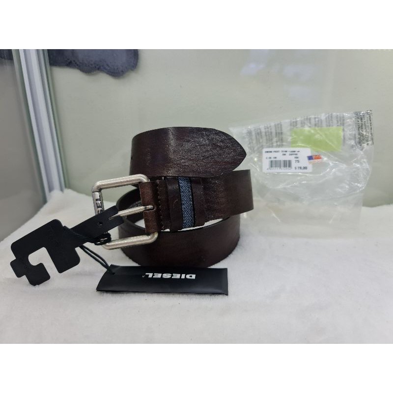 Thắt lưng da nam Diesel size 75 chính hãng Mỹ