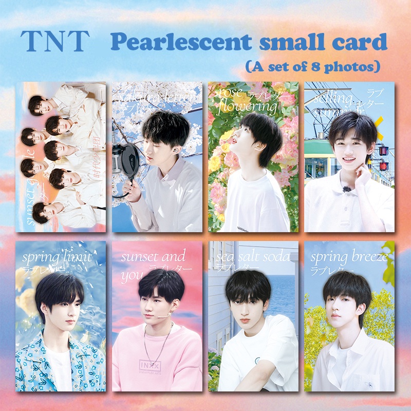 Thẻ ảnh các thành viên nhóm nhạc TNT phong cách anime Nhật Bản