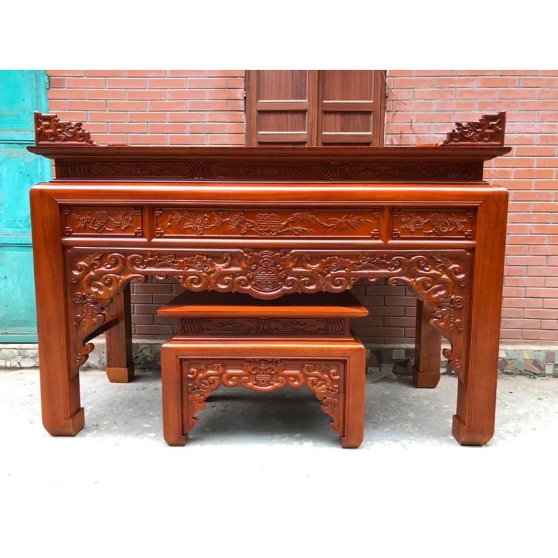 Án gian thờ gỗ mít chân 12cm