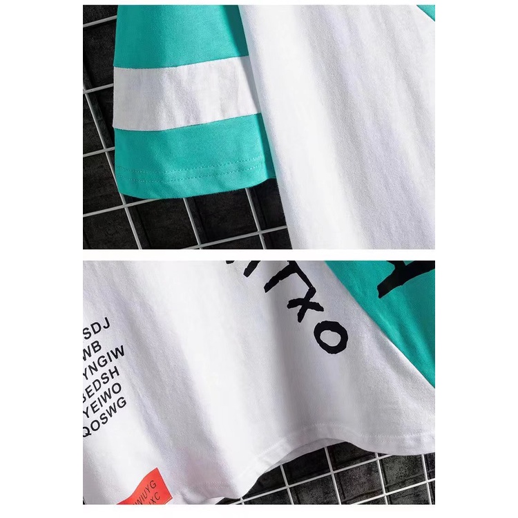 Áo Thun Tay Ngắn Cổ Tròn Oversize M-4XL Dành Cho Nam W04