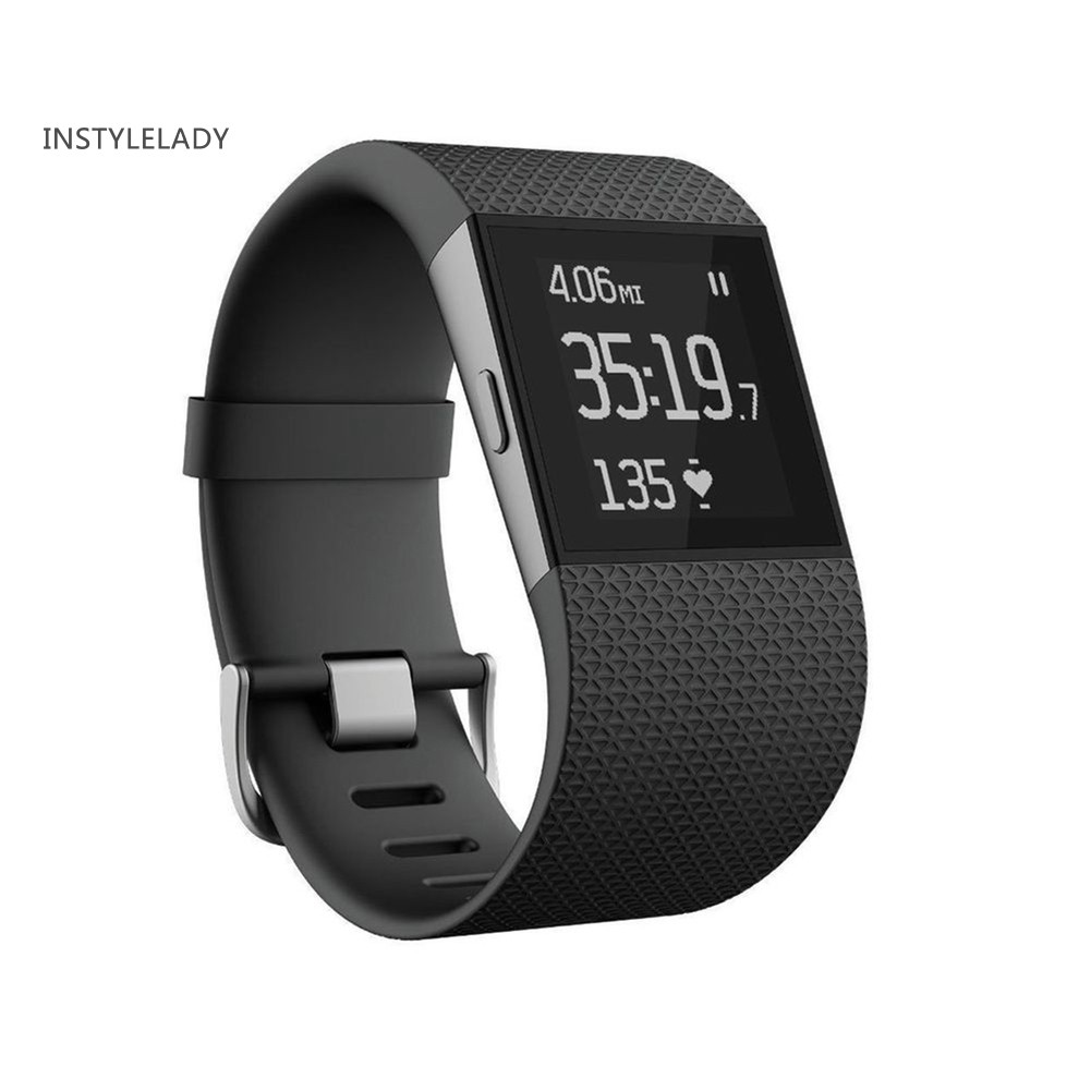 Dây Đeo Thay Thế Chất Liệu Silicon Màu Trơn Cho Fitbit Surge