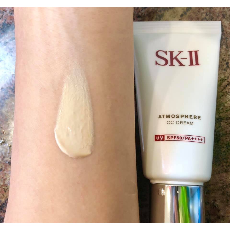 Kem nền trang điểm chống nắng SKII/ SK2/ SK-II Atmosphere CC Cream 30g, thấm nhanh, không nhờn dính, nâng tone sáng da