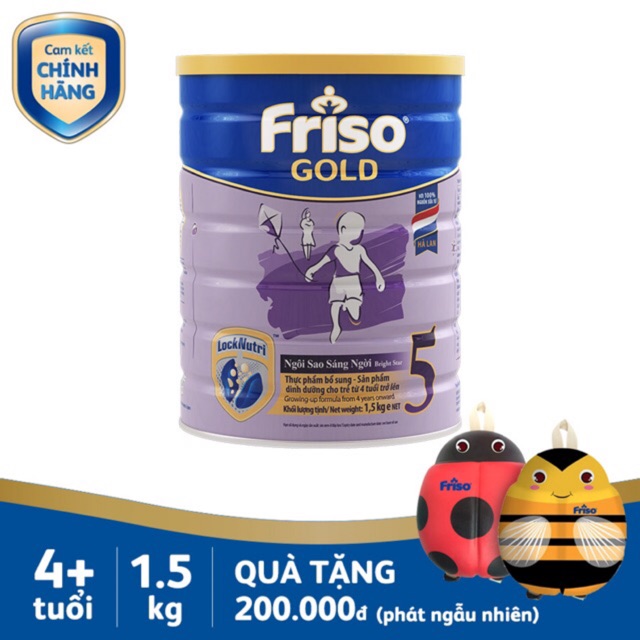 Sữa bột Friso số 5 (1,5kg) dành cho trẻ từ 4 tuổi trở lên