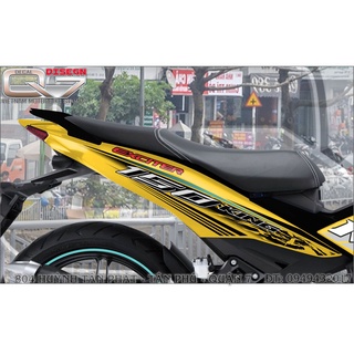 TEM RỜI EXCITER 150 MX VÀNG ĐEN