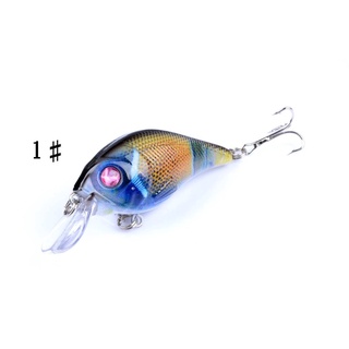 Mồi Giả Câu Cá 7.5Cm/10.2g Với 6 Đầu Móc# Mồi Câu Cá Giả Bằng Nhựa Cứng Hình Mắt 3D Có Móc