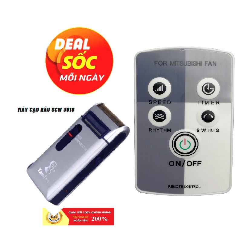 Điều Khiển Remote Quạt Mitsubishi _Bảo Hành Đổi Mới