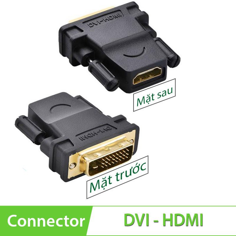 Đầu chuyển đổi DVI 24+1 to HDMI chính hãng Ugreen 20124 chính hãng bảo hành 18 tháng