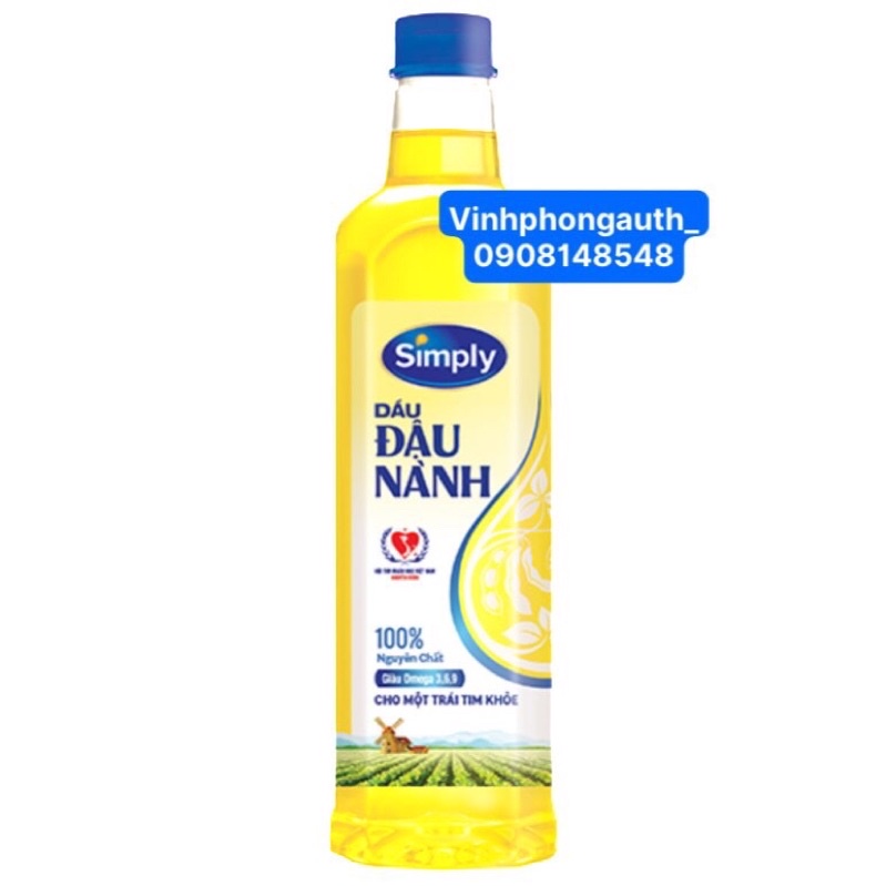 Dầu đậu nành Simply 1L