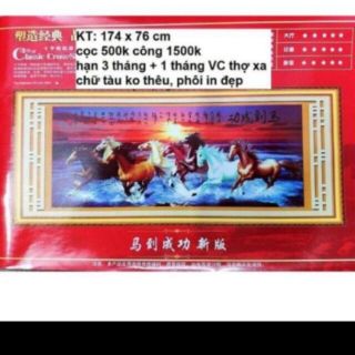 Tranh thêu mã đáo thành công