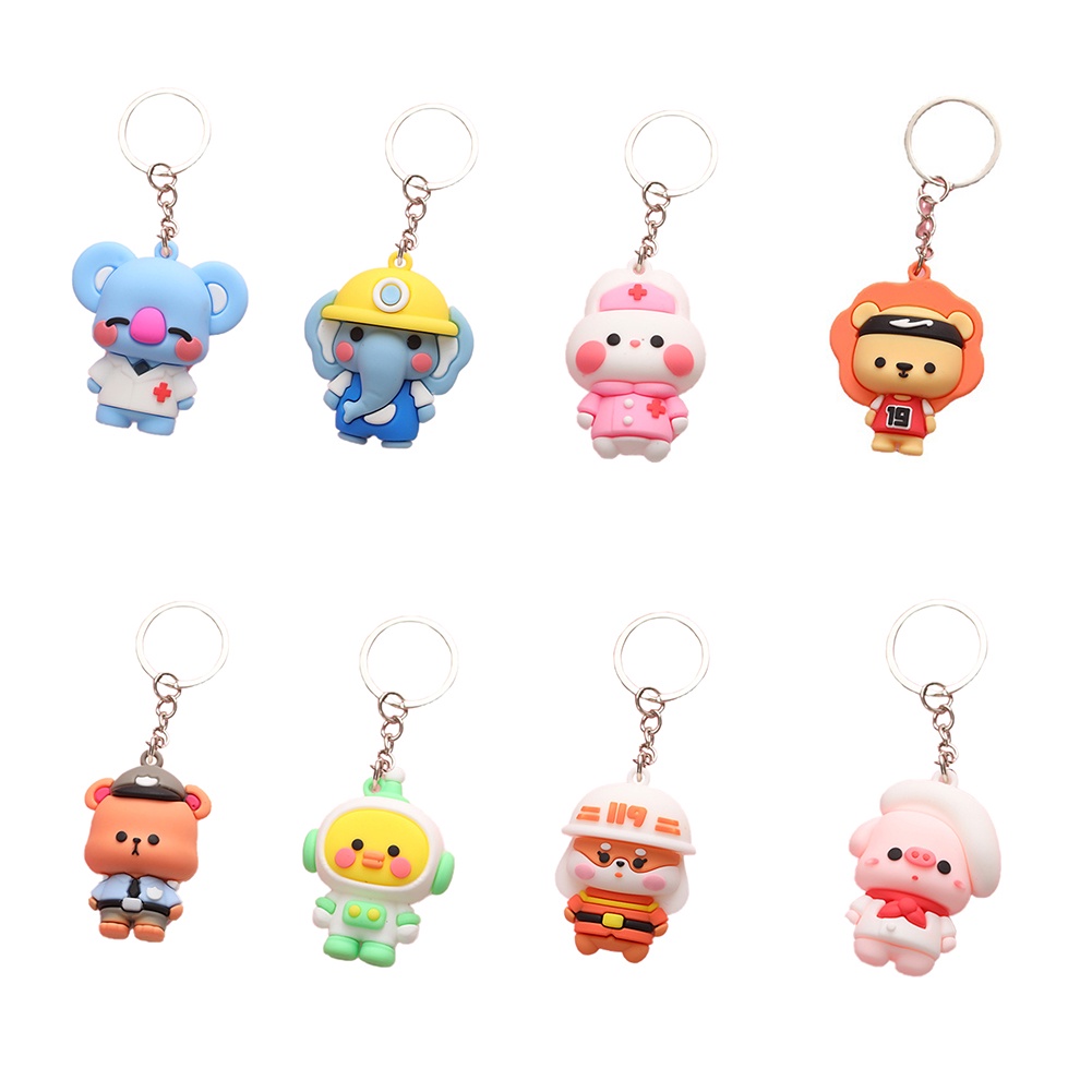 Móc Khóa Hình Thú Hoạt Hình Đáng Yêu