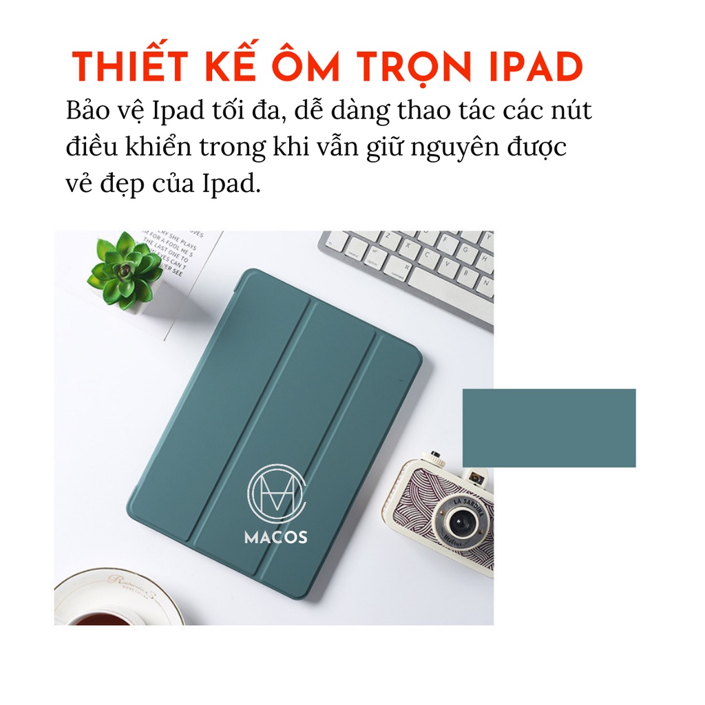 Bao Da Ipad 2/3/4 Air 3/4 Case Ốp Silicon Gen 5/6/7/8 10.2 10.5 9.7 Mini 2/3/4/5 (Chất liệu mới) (AB06)