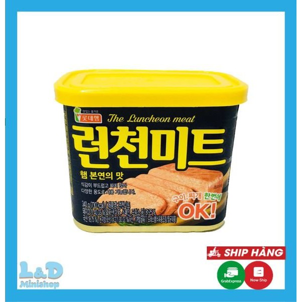 [Sẵn Siêu Rẻ]Thịt Hộp Lotte 340GR