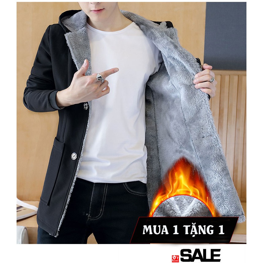 [AKD08] Áo Khoác Mangto Lót Lông Nam Nữ; Áo Khoác Măng Tô Lót Lông Nam Dáng Dài Trơn Đơn Giản & Lịch Lãm, Chất Đẹp