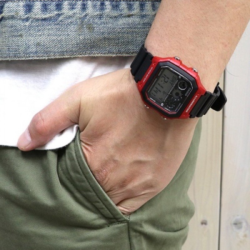 Đồng hồ nam dây nhựa Casio chính hãng Anh Khuê AE-1300WH-4AVDF