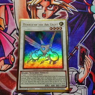 Thẻ bài yugioh chính hãng | herald of the arc light | mago gold rare.