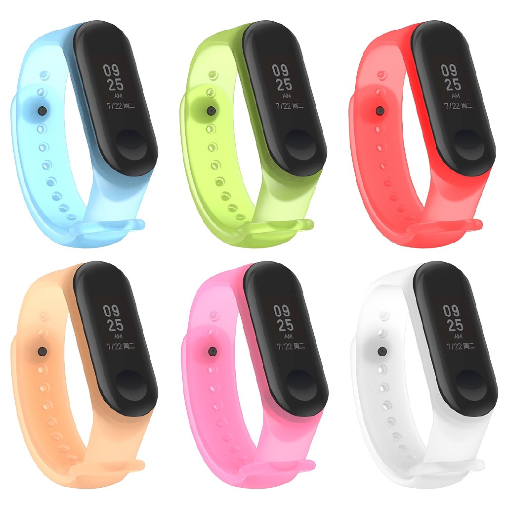 Dây đeo silicon trong suốt Xiaomi Mi band 5 - Miband5