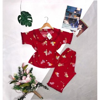 [ Ảnh Thật ] Bộ Lụa Lửng  vải bao mát