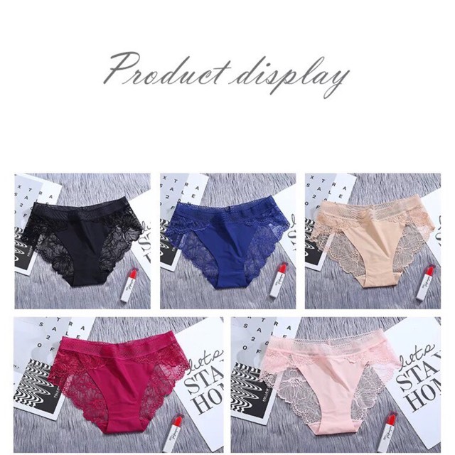 Quần Lót Đúc Pha Ren Hoa Mã 8423 giá tốt -Quần lót nữ vải ren sexy mềm mại xuyên thấu gợi cảm quyến rũ thoáng mát