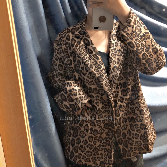 [VC-01] Áo khoác vest da beo (ẢNH + VIDEO SHOP TỰ QUAY) | BigBuy360 - bigbuy360.vn