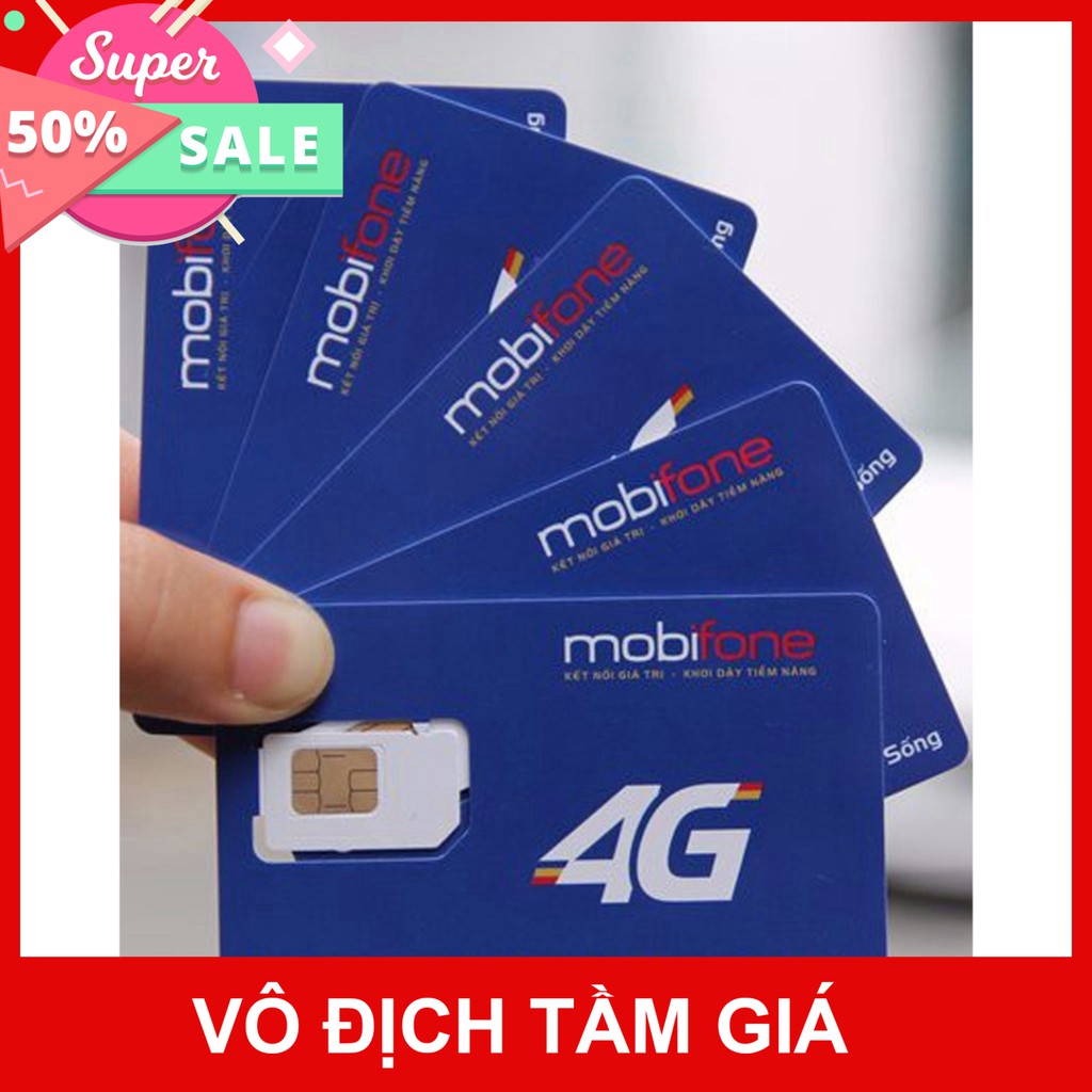 [CHỈ BÁN HÀ NỘI] Sim 4G Mobifone trọn gói 1 năm không nạp tiền MDT250A tặng 4Gb mỗi tháng