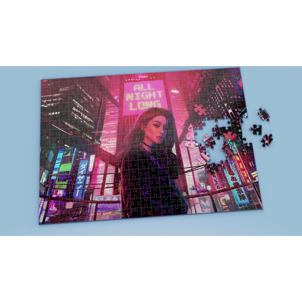 Tranh ghép hình Artistic - Tranh ghép hình RETRO - Mẫu 1 - Nhận in theo yêu cầu